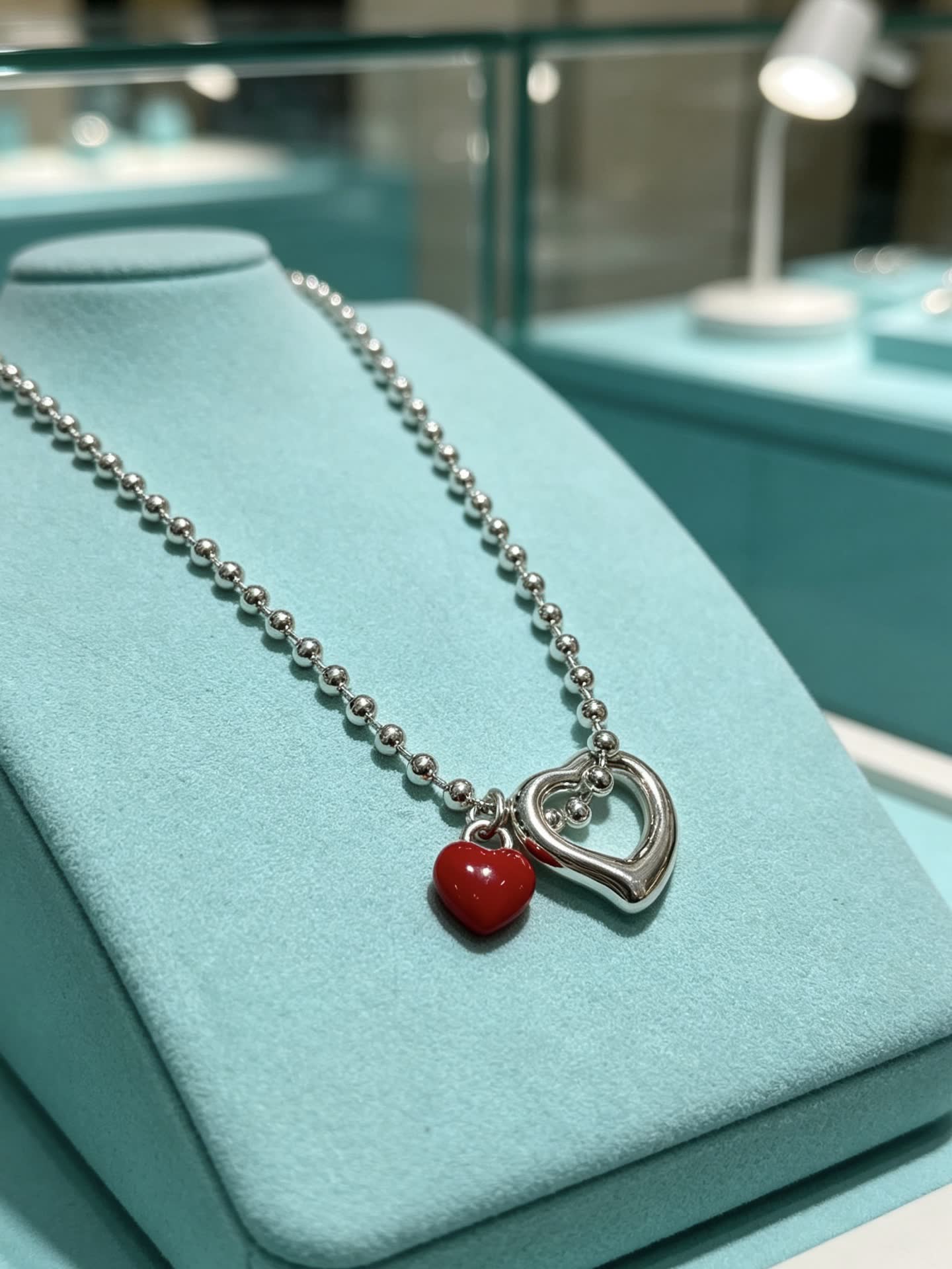 Tiffany & Co. Heart Tag Charm Necklace